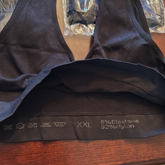 New! Bundle 3 Black Bralettes XXL Fit Like A small - Picture 2 of 9